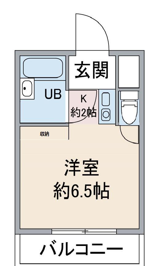 エンゼル千種(1K/2階)の間取り写真
