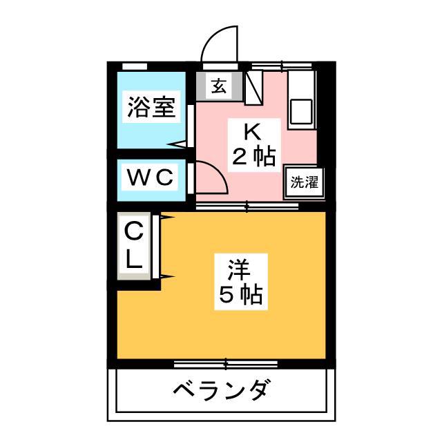 プロジェクト09(1K/2階)の間取り写真