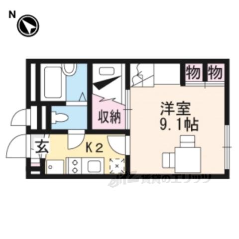 レオパレス泉(1K/1階)の間取り写真
