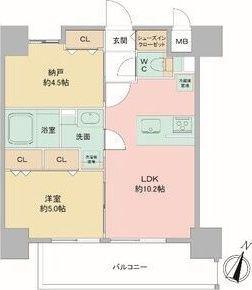 LOUIS RESIDENCE弁天町(1SLDK/7階)の間取り写真