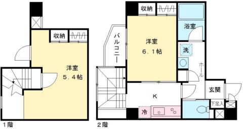 アルグリーン久我山(2K/2階)の間取り写真