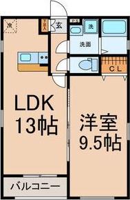 グランレーヴ大曽根II(1LDK/2階)の間取り写真