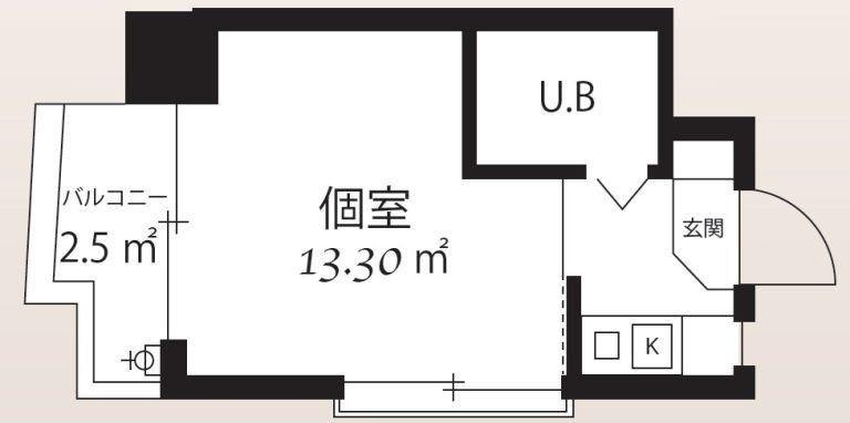 柏木MURA(1K/5階)の間取り写真