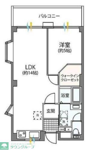 JLBグランエクリュ久地(1LDK/1階)の間取り写真