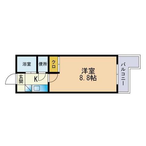 EP36(1K/7階)の間取り写真