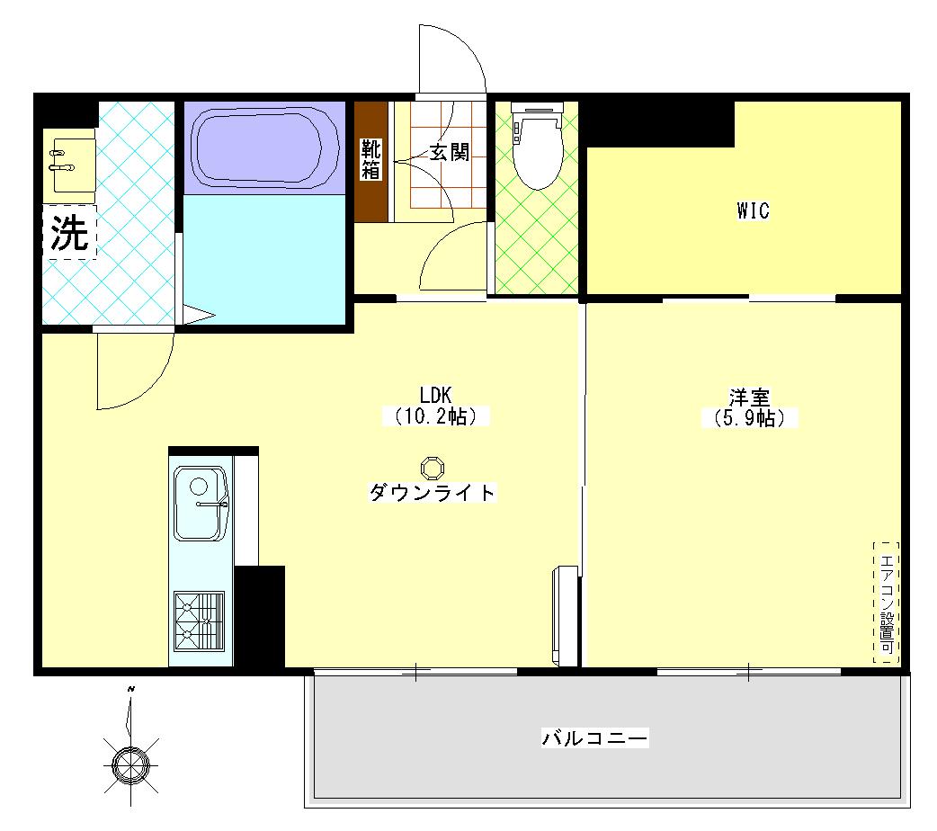 SHMモコールK(2LDK/3階)の間取り写真