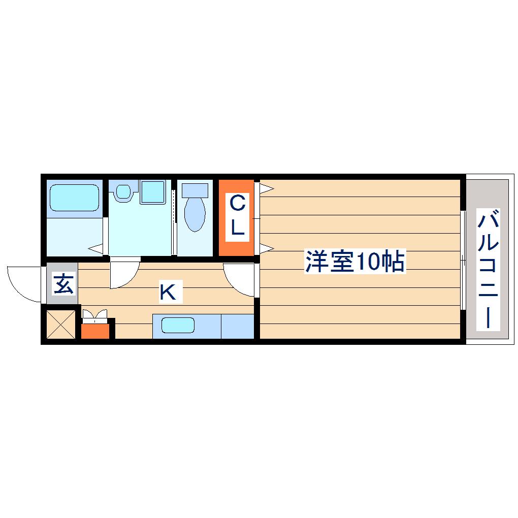 NTアヴェニュー(1K/1階)の間取り写真