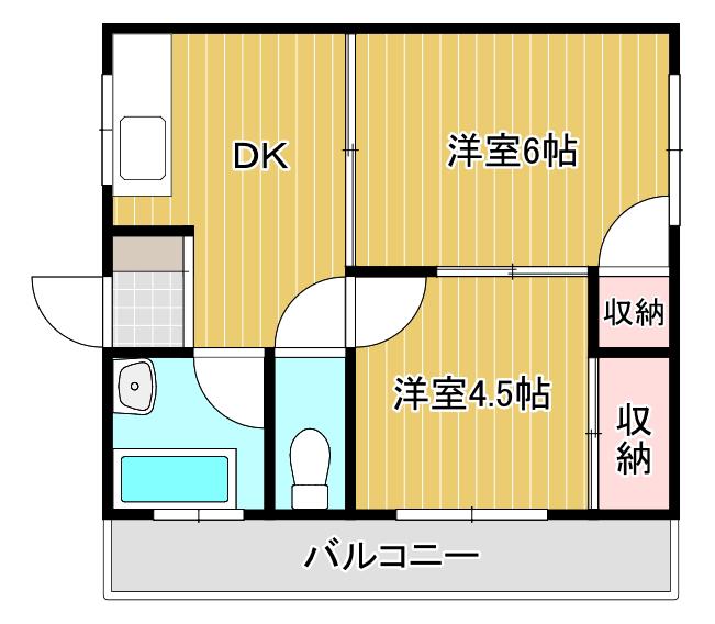 第一興産井堀ビル(1LDK/3階)の間取り写真