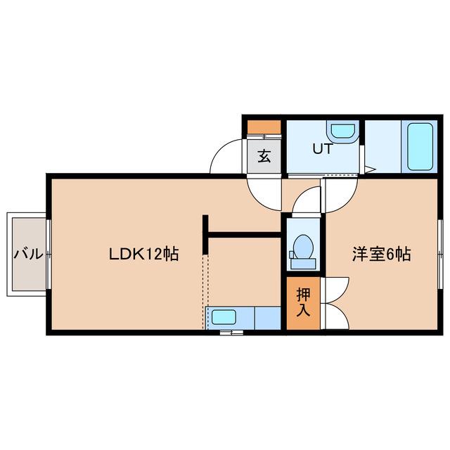 エクセレント31(1LDK/2階)の間取り写真