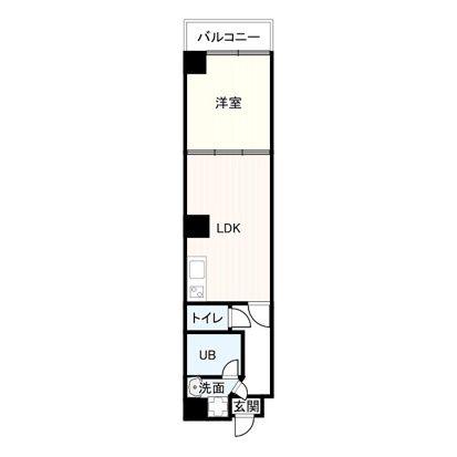 LANDMARK NAMBA EBISUCHO(1LDK/2階)の間取り写真