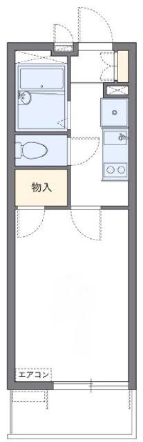 レオパレスひすい(1K/3階)の間取り写真
