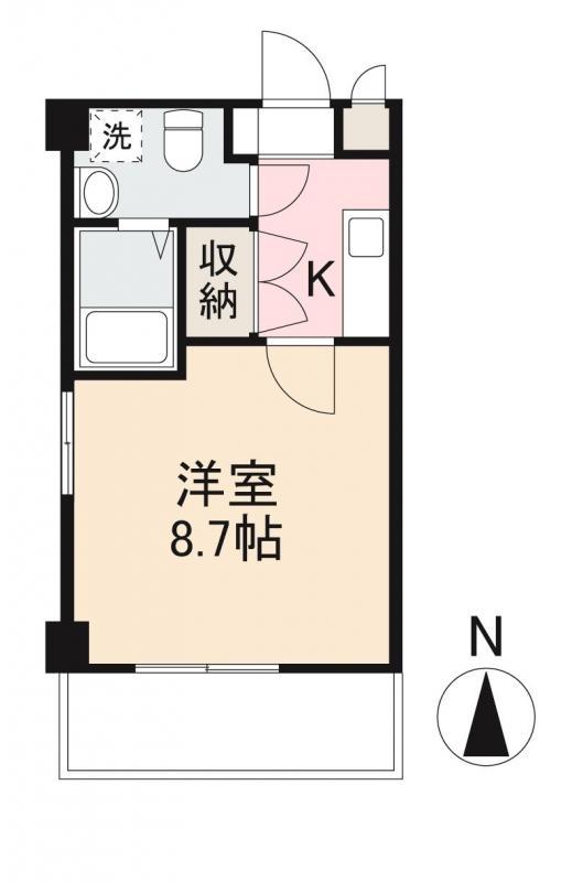 プレシャスタイム中野町(1K/5階)の間取り写真