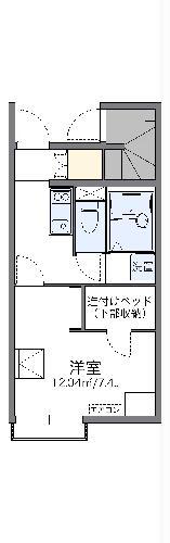 レオネクストASUKA(1K/1階)の間取り写真