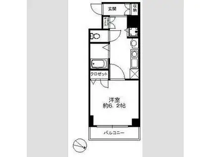 スワンズ新神戸ウィータ(1K/3階)の間取り写真