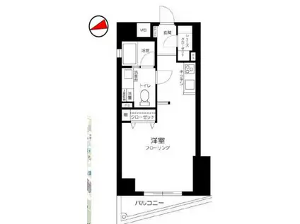 シンシア千駄木(1K/7階)の間取り写真