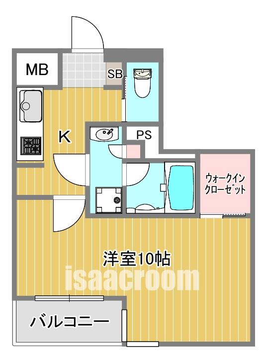 OCEANO AZUL(1K/1階)の間取り写真