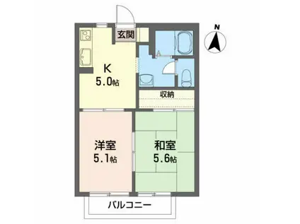 中野ルミネ(2K/2階)の間取り写真