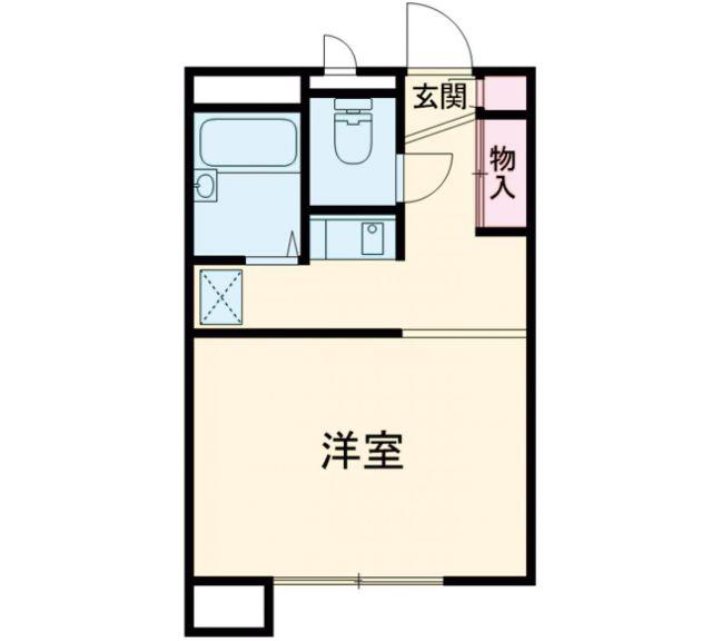 ヴェルドミール(1K/1階)の間取り写真