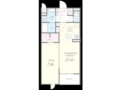 T ANNEX(1LDK/3階)の間取り写真