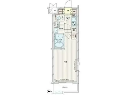 ルーブル練馬赤塚(1K/3階)の間取り写真