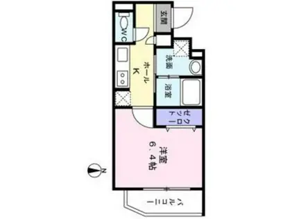 LUMIERA NAGAMACHI(1K/2階)の間取り写真