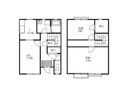 レジェンツ(2LDK/1階)の間取り写真