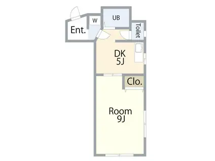 モダンフレンチTOYOTAMA(1DK/1階)の間取り写真