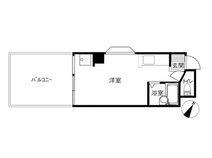 ヴィンテージやまや(ワンルーム/4階)の間取り写真