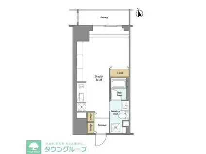 HF上野レジデンスイースト(ワンルーム/5階)の間取り写真