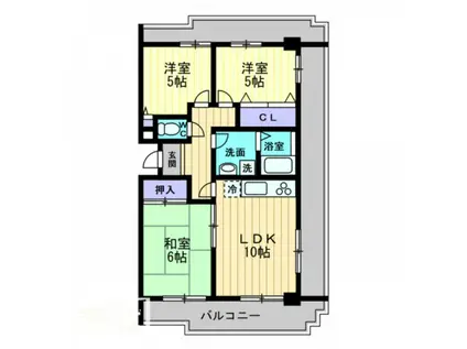 リアライズ上福岡(3LDK/4階)の間取り写真