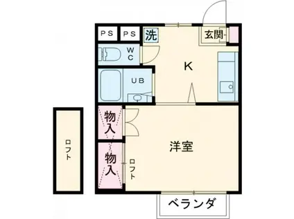 ストリーム21(ワンルーム/3階)の間取り写真