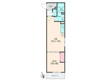 FOREST RESIDENCE TOKIWADAI(1LDK/1階)の間取り写真