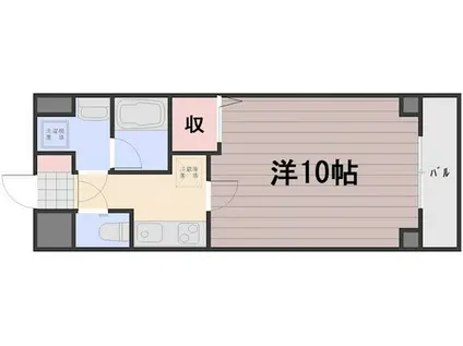 LE MARAIS(1K/1階)の間取り写真