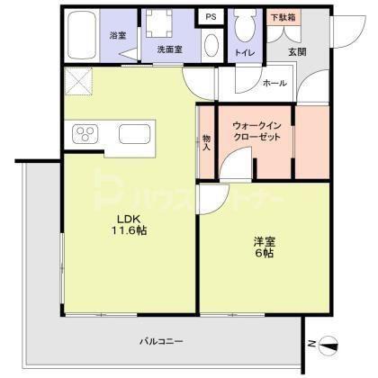 CERISIER(1LDK/3階)の間取り写真