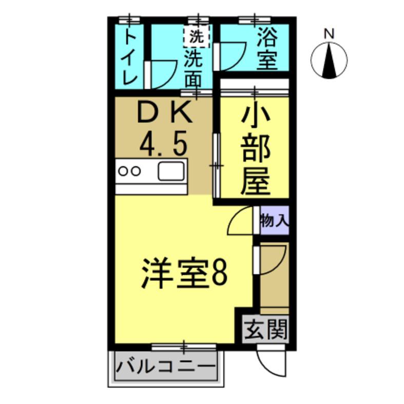 アネックス豊III(1LDK/1階)の間取り写真