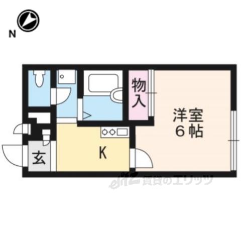 レオパレス清水(1K/1階)の間取り写真