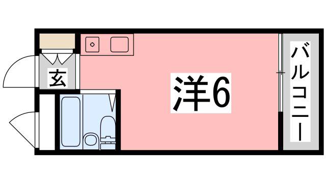 コーポ坂上(ワンルーム/2階)の間取り写真