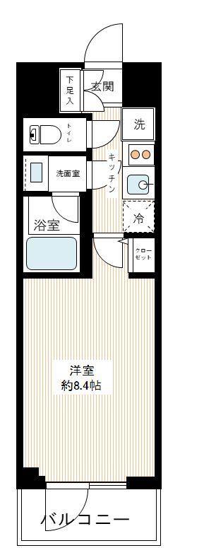 MAXIV HYS 南砂町(1K/2階)の間取り写真