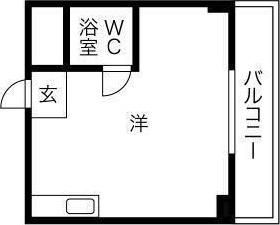 グローリア高井田(ワンルーム/3階)の間取り写真