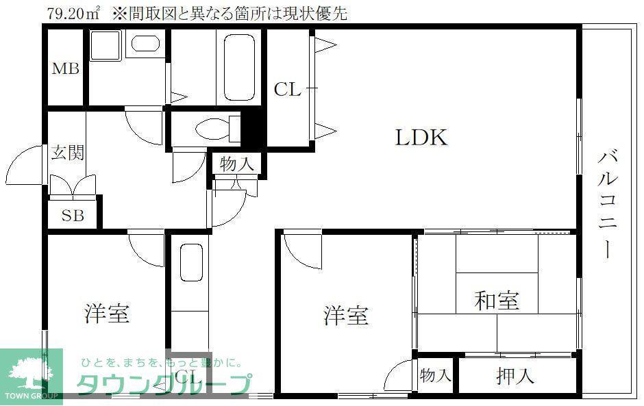 第2小林ビル(3LDK/8階)の間取り写真