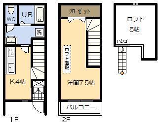 MAISON GRETA(1K/1階)の間取り写真