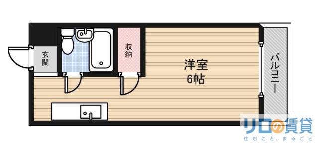 サンリット新大阪(1K/2階)の間取り写真
