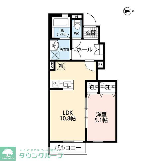 DURA CASAコブシIII(1LDK/1階)の間取り写真