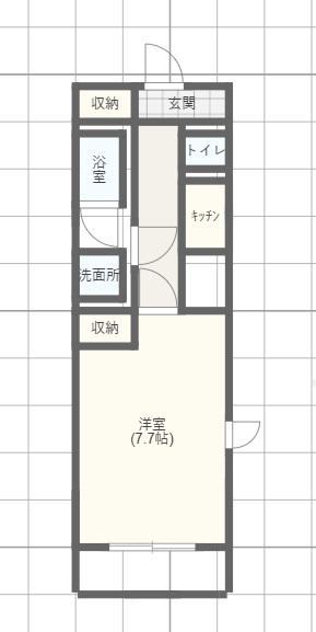 エイペックスみなとCENTRAL AVENUE(1K/8階)の間取り写真
