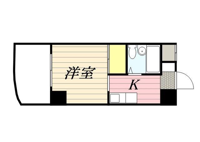 メゾン・ド・エトワール(ワンルーム/2階)の間取り写真