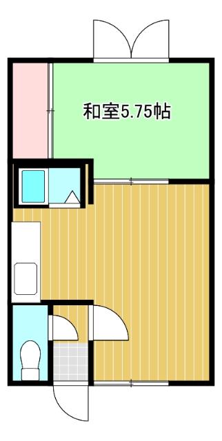さかえ荘(1LDK/1階)の間取り写真
