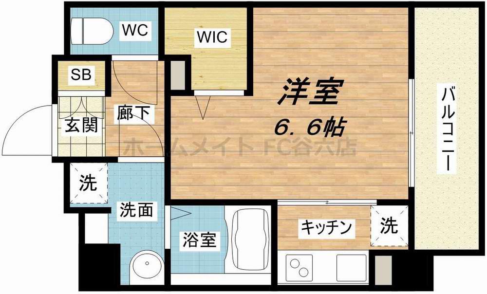 ミラージュパレス北梅田(1K/5階)の間取り写真