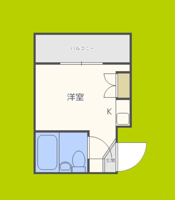 グランビルド道頓堀(ワンルーム/5階)の間取り写真