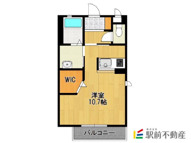 シャーメゾンベシーノ佐大E(ワンルーム/2階)の間取り写真