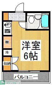 アクト浦和(ワンルーム/3階)の間取り写真